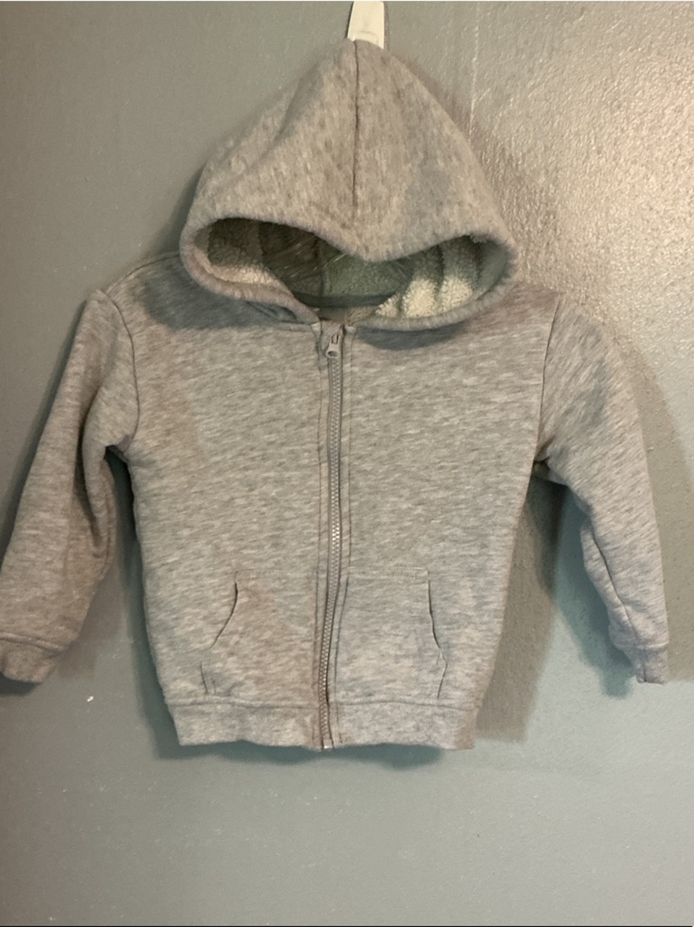 OffCampus Gray Full Zip Sherpa Hoodie - 4T